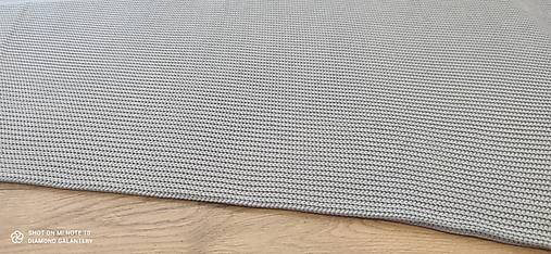 Textil - Pletenina -  cena za 10 centimetrov (Šedá) - 14434297_