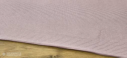 Textil - Pletenina -  cena za 10 centimetrov (Ružová) - 14434302_