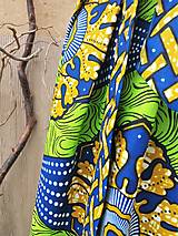Sukne - AFRICKÁ DLOUHÁ SUKNĚ - ZELENÁ S VELKÝMI KVĚTY  L - XL - 14436262_