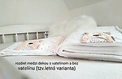 Detský textil - Hniezdo jednofarebná biela/latte pre bábätká obojstranne pouzitie - 14438812_