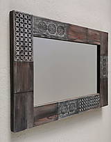 Zrkadlá - Zrkadlo recyklované drevo - 14437985_