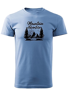 Topy, tričká, tielka - Pánske tričko "Mountain Adventure" - 14436845_