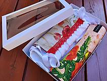 Dekoračný uterák na rúru maky a obile (S vaflovou utierkou v darček.balení)