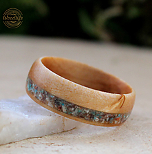 Prstene - Brezový prsten s jaspisom - 14441460_