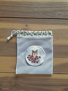 Úžitkový textil - Bavlněné odličovací tampony - zvířátka (pytlíček na praní) - 14441340_