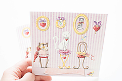 Papier - Pohľadnica "cat beauty" - 14442109_