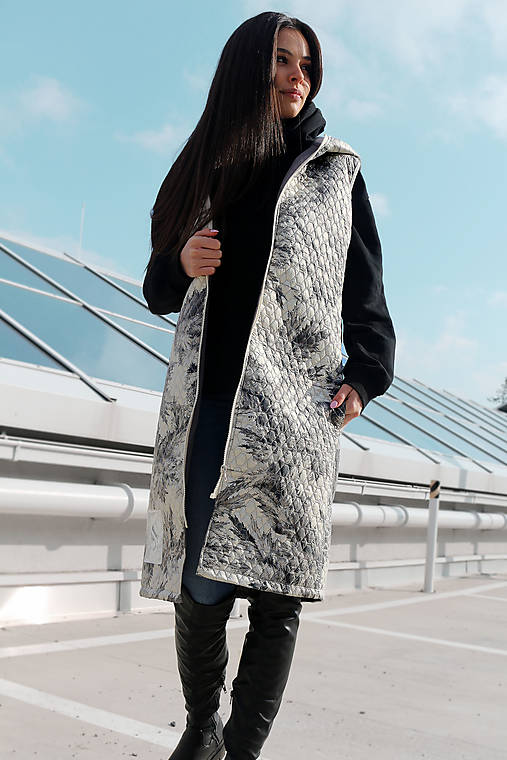 Vesty - Dámska vesta Eda - leská - 14441355_