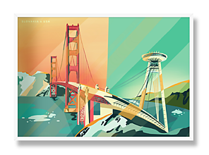 Grafika - Most SNP x Golden Gate bridge - 14439693_
