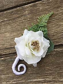 Svadobné pierka - Svadobné pierko Biela ruža - 14445092_