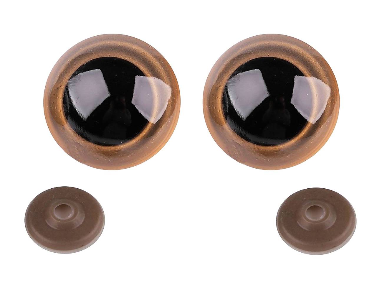Bezpečnostné oči, 45 mm, cena za 1 pár, svetlá hnedá