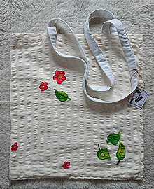 Nákupné tašky - "Vesna" nákupná taška, recyklovaná, ručne maľovaná - 14445187_