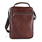 Pánske tašky - Luxusná kožená etuja z hovädzej kože, hladká lesklá koža, hnedá farba - 14443411_