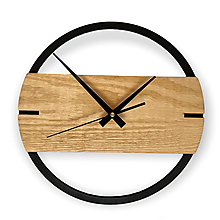 Hodiny - Unikátne a elegantné drevené nástenné hodiny z borovicového dreva | PR0476 - 14443082_