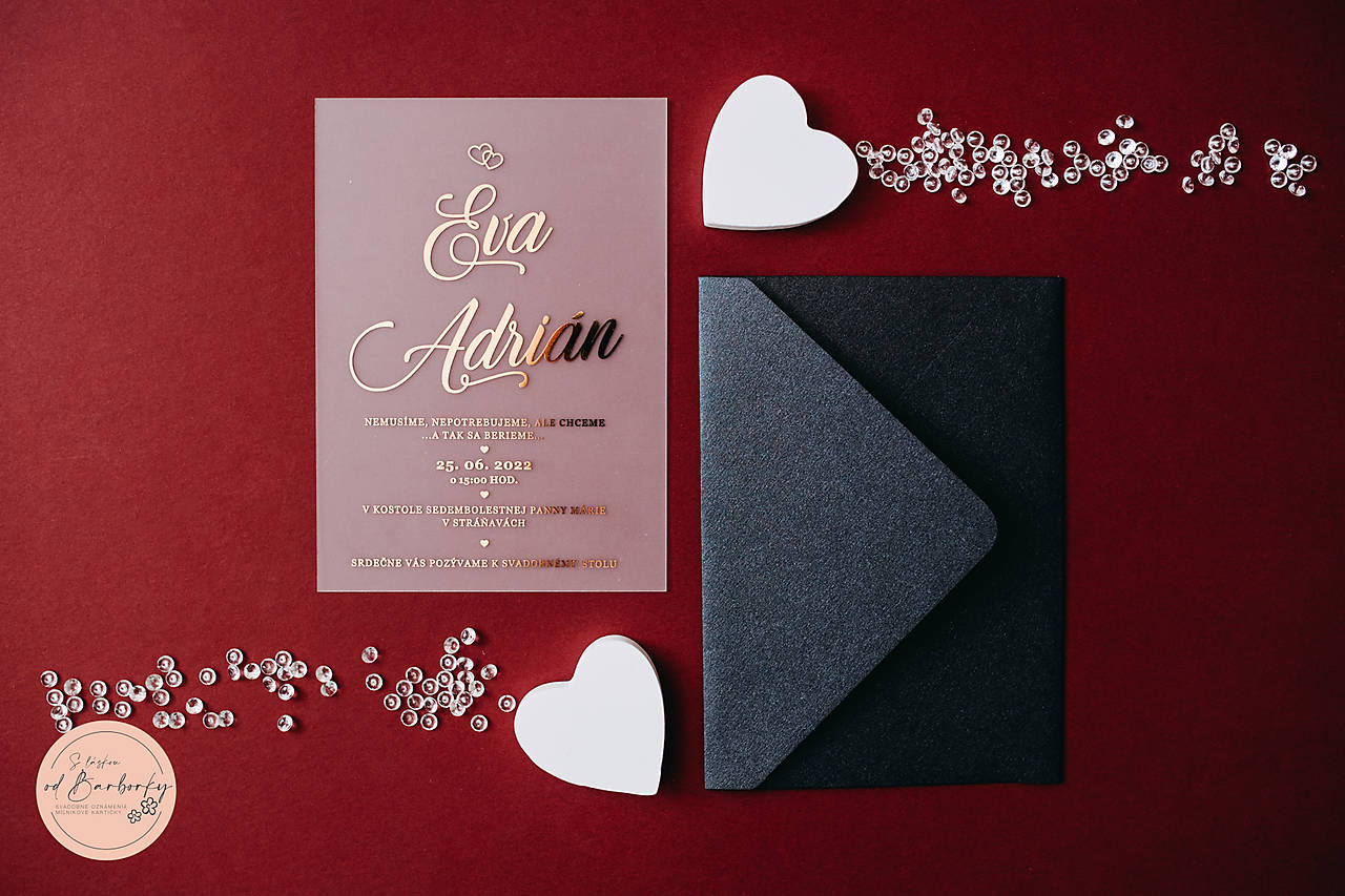 Svadobné oznámenie B#24