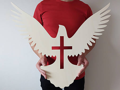 Výzdoba do kostola holubica 60cm 