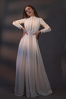 Šaty - Svadobné šaty z bavlnenej krajky - 14446247_