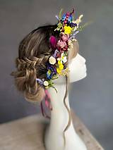 Ozdoby do vlasov - Kvetinový venček "rozkvitnutý breh" - 14448446_