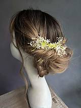 Ozdoby do vlasov - Kvetinový hrebienok "nežnosti" - 14448472_