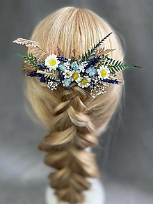 Ozdoby do vlasov - Kvetinový hrebienok "dotyky jari" - 14447687_