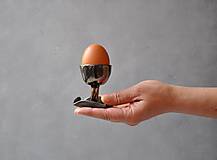  - stojan na vajíčko v kovovej glazúre - 14446590_