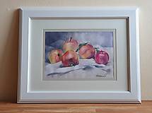 Obrazy - Zátišie s jablkami - 14447284_