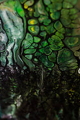 Obrazy - Dažďový prales - abstraktný obraz - acrylic pouring - 14447985_