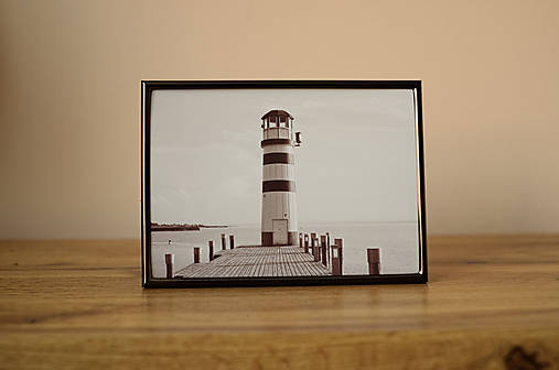 Fotografie - Maják - výtlačok + fotorámik - 14451542_