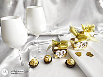 Darčeky pre svadobčanov - Svadobné krabičky Goldie - 14450744_