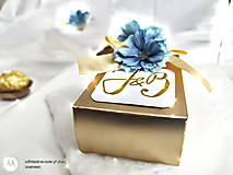 Darčeky pre svadobčanov - Svadobné krabičky Destiny - 14450959_