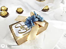 Darčeky pre svadobčanov - Svadobné krabičky Destiny - 14450968_