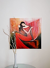 Obrazy - Žena 4, 50 x 50 cm, akryl, zľava z 80 na 48 eur - 14452015_