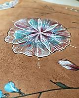 Kabelky - ALEX "Flowers3" kožená kabelka s vypaľovaným obrázkom - 14452940_