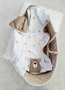 Detský textil - Letná deka TEDDY so svetlohnedým mackom 70x90cm - 14456038_