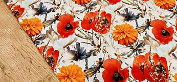 Textil - Šatovka - Cena za 10 centimetrov (Kvety Mix) - 14455244_
