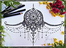 Obrazy - OSOBNÁ MANDALA-tetovanie,originálny návrh,tvorba na mieru - 14454697_