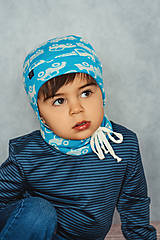 Detské čiapky - 100% merino čiapka na uväzovanie - 14454834_