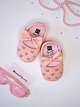 Detské topánky - Ružové capačky s kamienkami - 14456952_