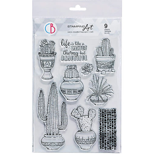 Nástroje - Pečiatky CIAO BELLA Life is like a cactus - 14458875_