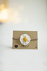 Detské doplnky - Ľanový kvietok čelenka - 14457783_