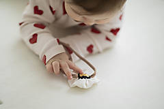 Detské doplnky - Ľanový kvietok čelenka - 14457798_