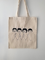 Nákupné tašky - •ručne maľovaná plátená taška - Beatles• - 14459141_
