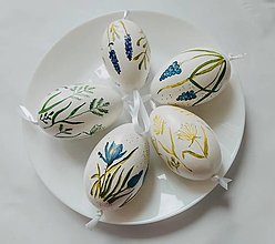 Dekorácie - Maľované husacie vajíčka - 14462751_