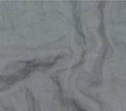 Textil - EXTRA ŠIROKÝ tmavosivý 100 % ľan z EÚ, šírka 245 cm - 14460735_