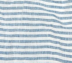 Textil - EXTRA ŠIROKÝ pruhovaný 100 % ľan z EÚ, šírka 250 cm - 14460743_