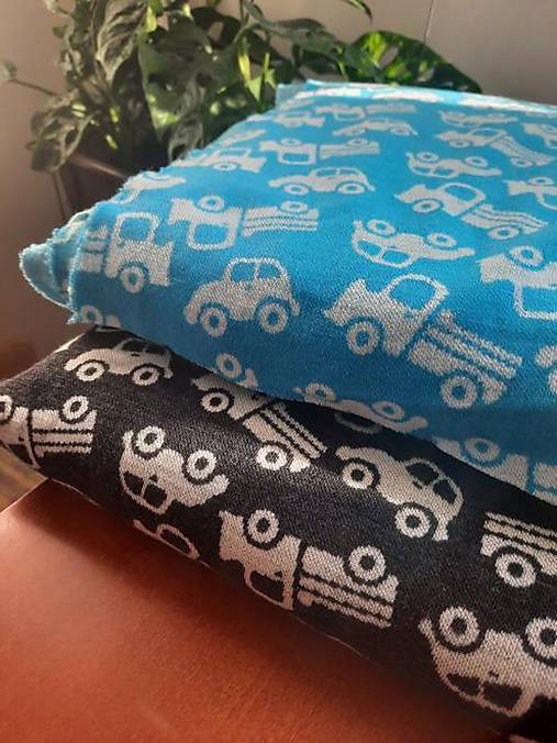 Textil - 100% merino úplet autíčka Znížená cena - 14461562_