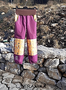 Detské oblečenie - Softshellové nohavice j/p 30/15 "v lese II." vel.86 - 122 - 14466114_