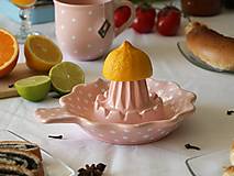 Nádoby - Ružový odšťavovač na citrusové ovocie - 14465657_