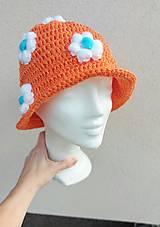 Čiapky, čelenky, klobúky - Dámsky klobúk - letný pomaranč ;) - 14463596_