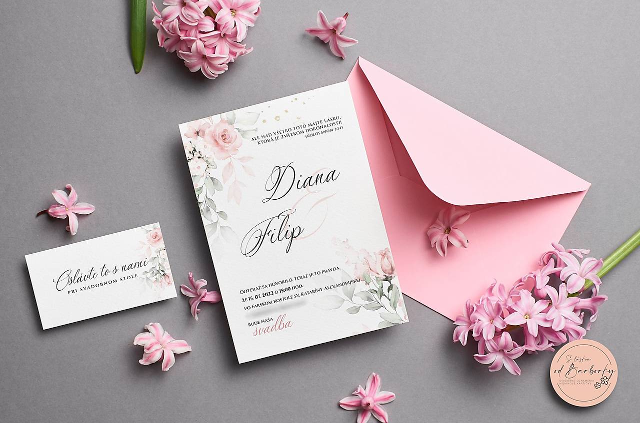 Svadobné oznámenie B#31 (Označenia stolov (do stojana))