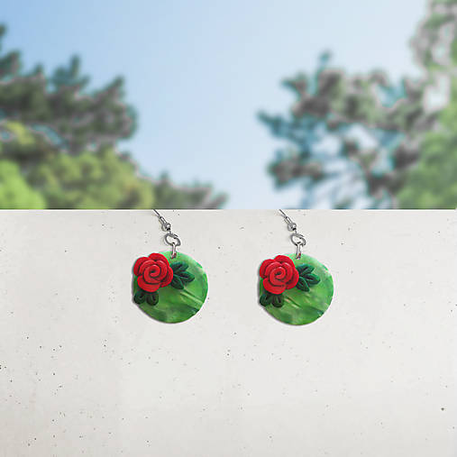 Náušnice - Ruže v chaose - náušnice - 14468997_